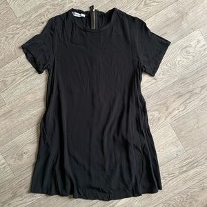 Black casual simple dress
